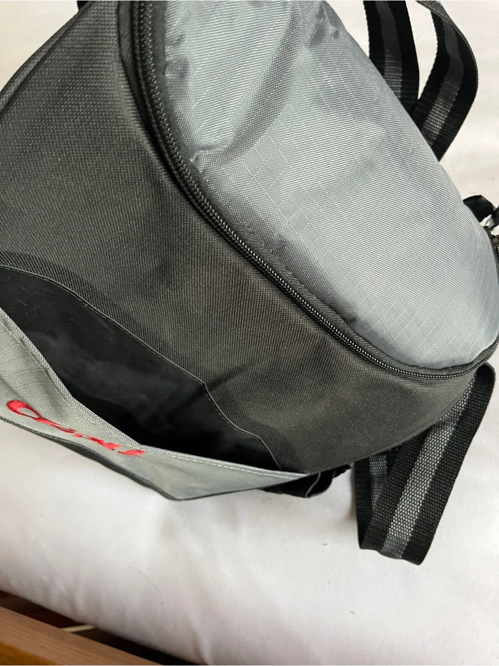 Dish Network Black Gray Insulated Lunch Bag Cooler Adjustable Strap Pockets